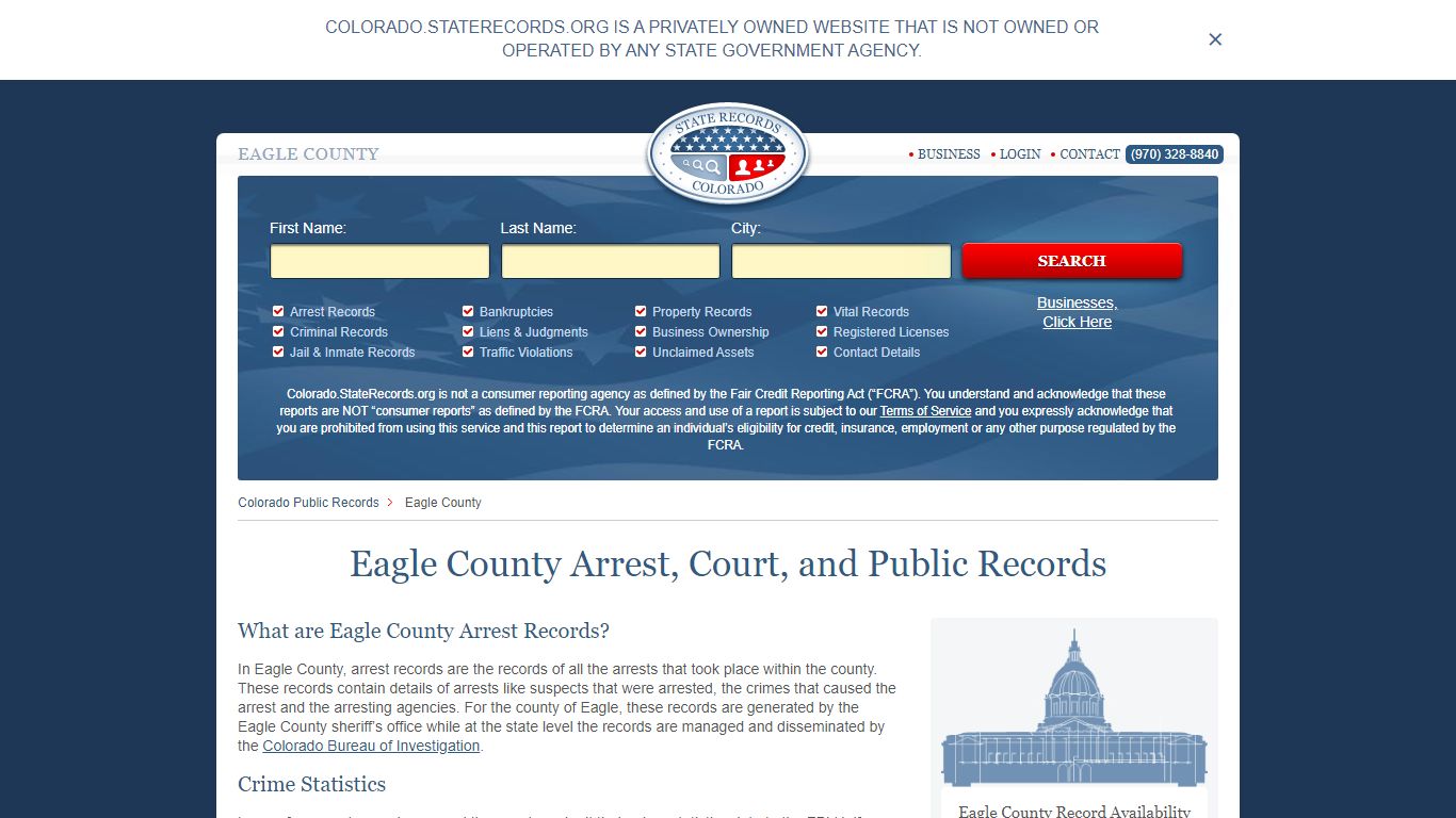 Eagle County Arrest, Court, and Public Records