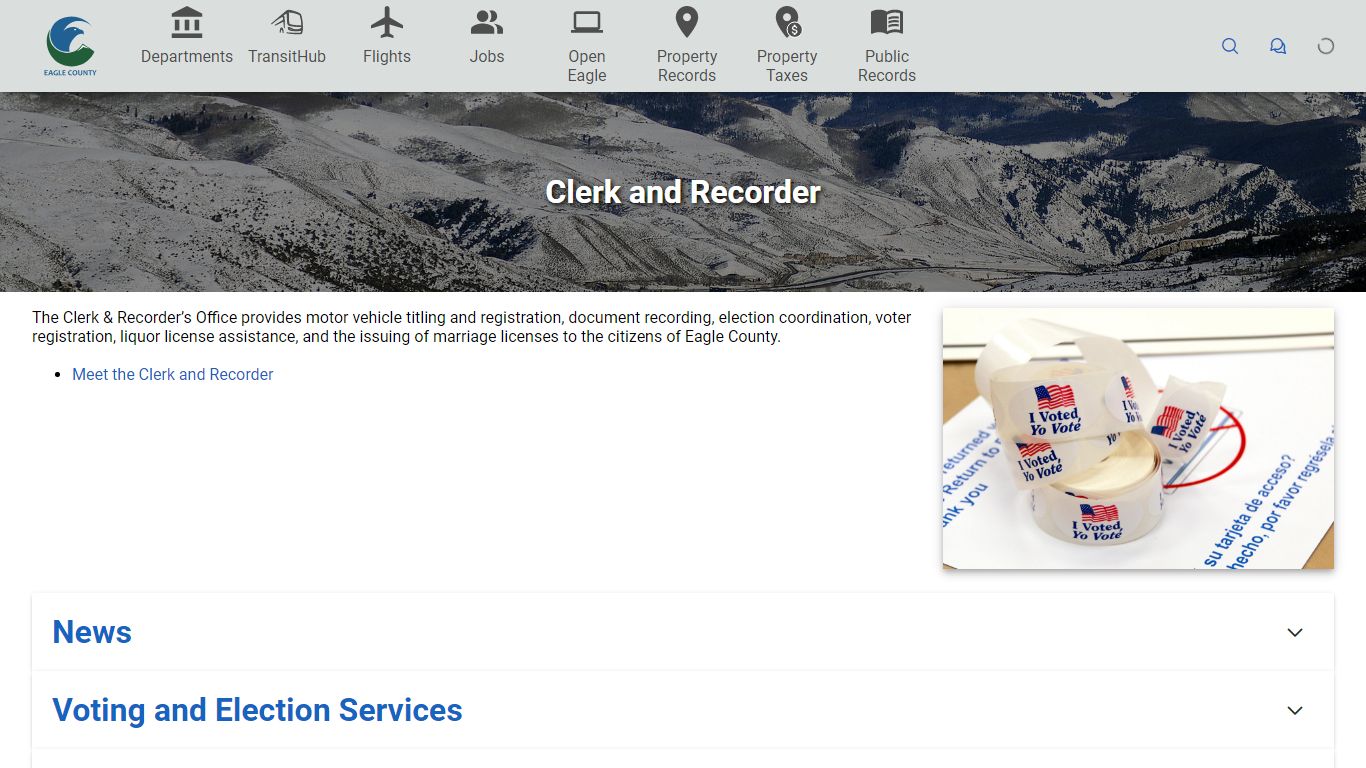 Clerk and Recorder - Eagle County, Colorado